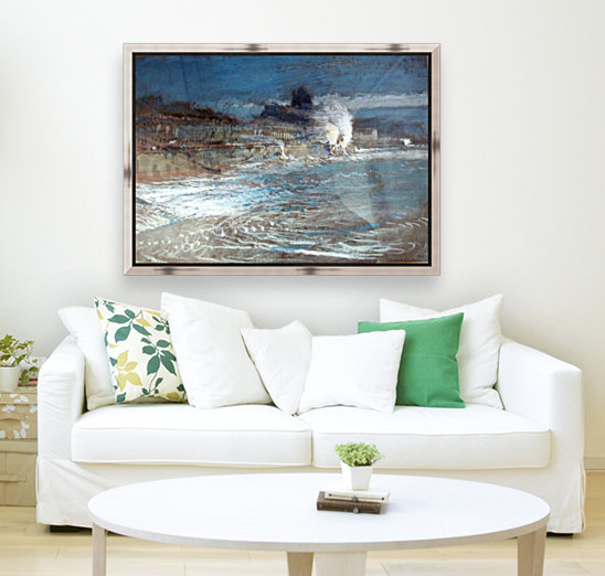 A winter sea Reproduction