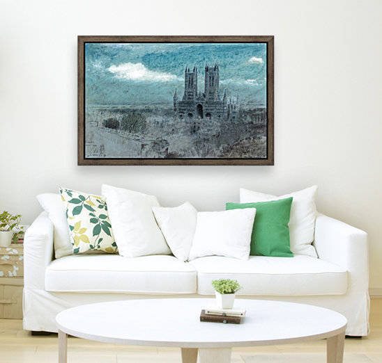 Lincoln Cathedral in the Evening Light by Albert Goodwin