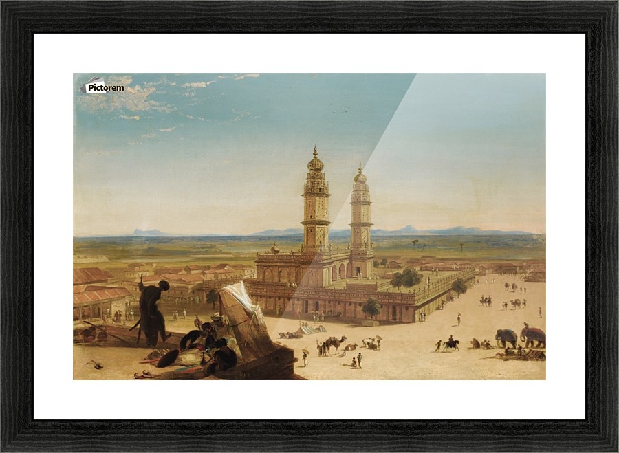 Oriental landscape Picture Frame print