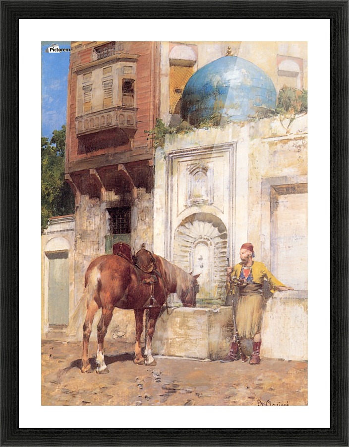 At the Well Picture Frame print