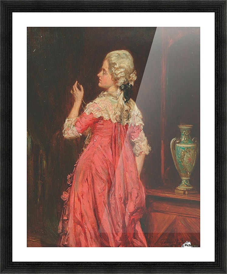 Lady in red Picture Frame print