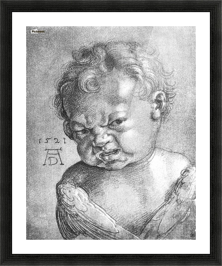 Weeping Angel boy Picture Frame print