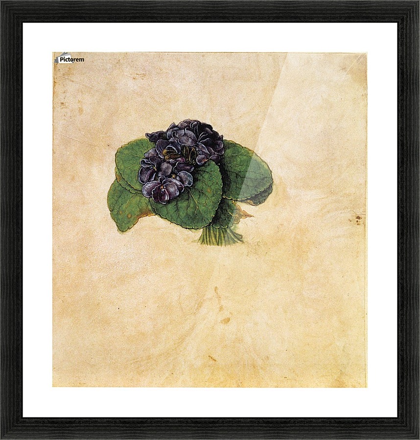 Violet Bouquet Picture Frame print