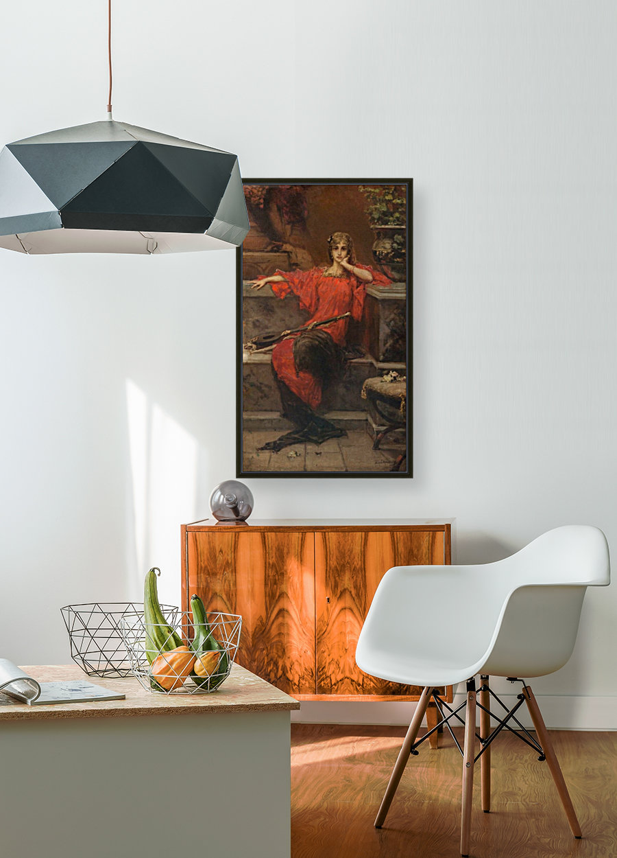 Lady in red Reproduction