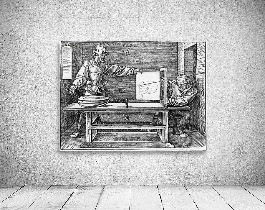 Man drawing a Lute Wall Preview