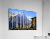 Landscape with cows Acrylic Print