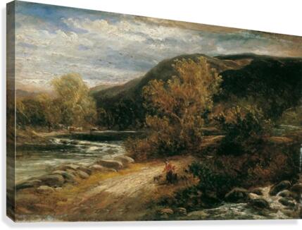 A river from the mountains Canvas Print