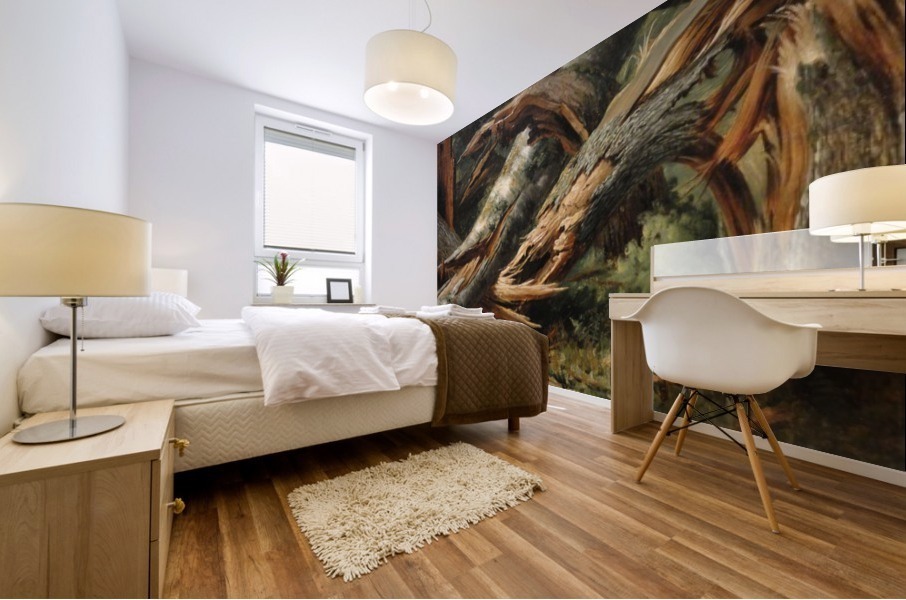 Fallen tree Mural print