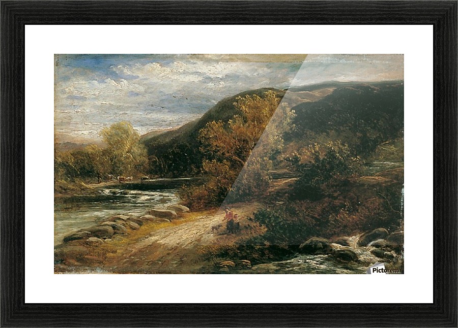 A river from the mountains Picture Frame print