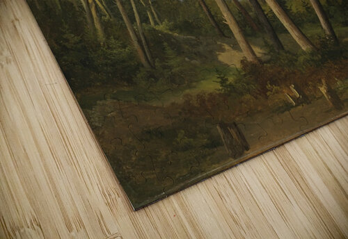 A forest landscape Alexandre Calame puzzle