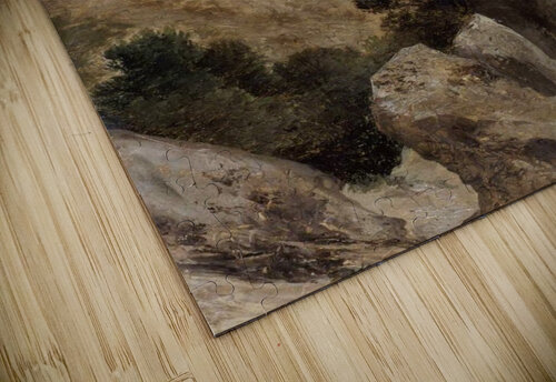 Mountainous Riverscape Alexandre Calame puzzle