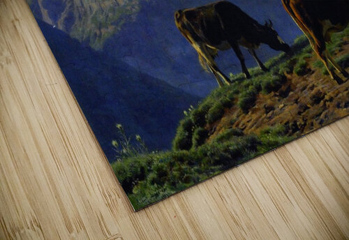 Landscape with cows Alexandre Calame puzzle