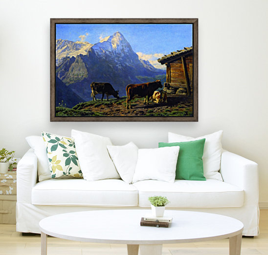 Landscape with cows Reproduction