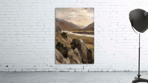 Mountainous Riverscape Wall Preview