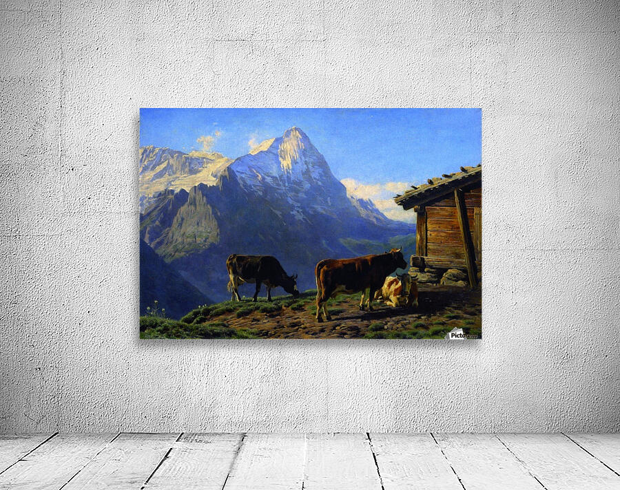 Landscape with cows Wall Preview
