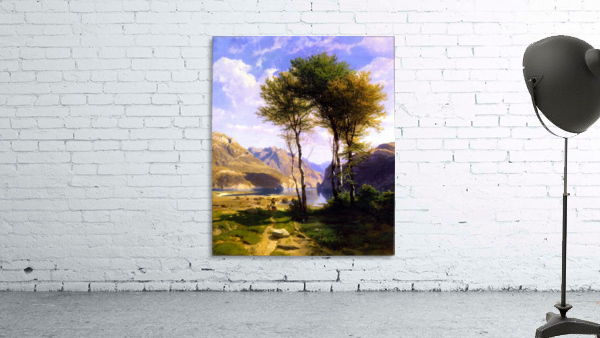 Landscape of two trees Wall Preview