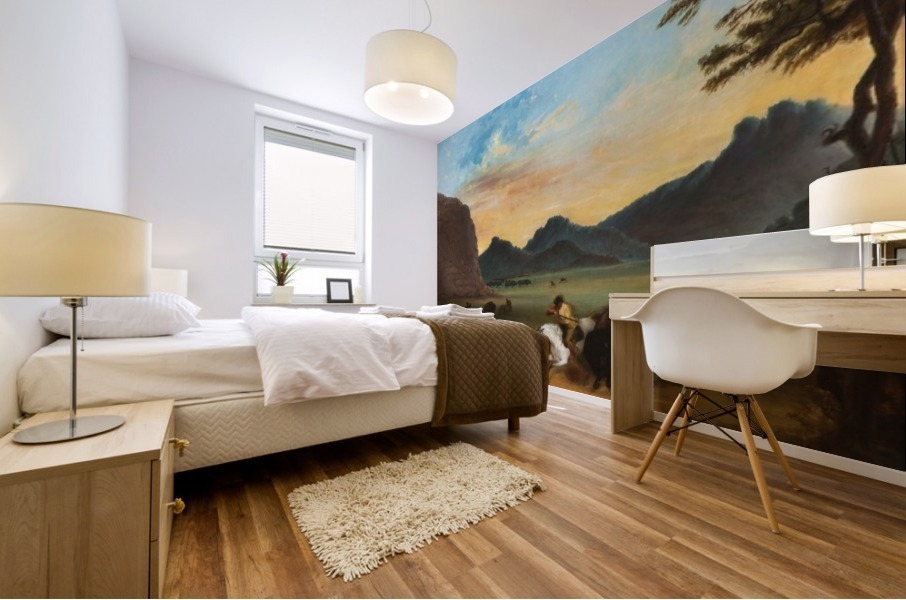 Buffalo Hunt Mural print