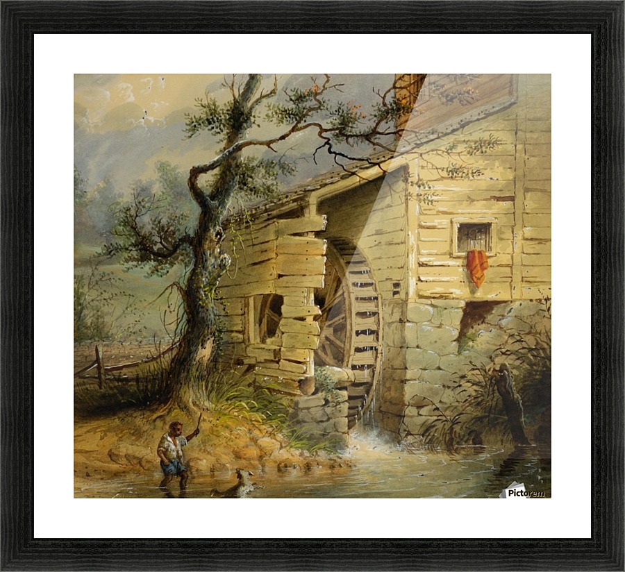 The Old Mill Picture Frame print