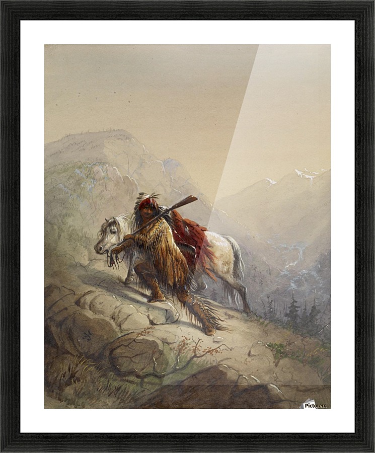 The Scalp-Lock Picture Frame print