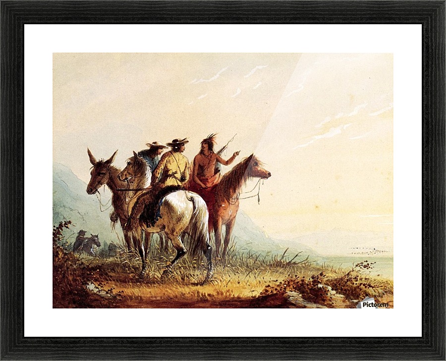 Indian guide Picture Frame print