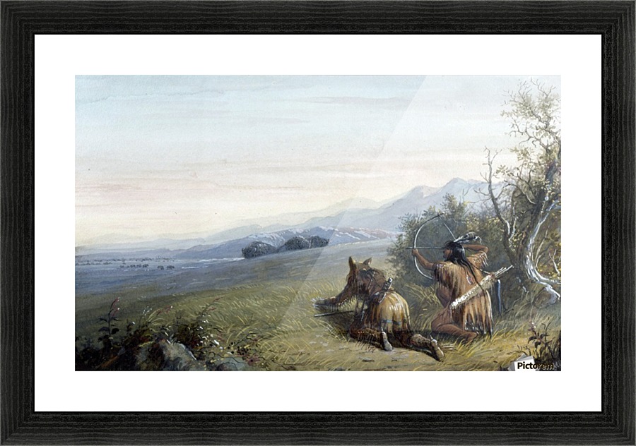 Indian hunters Picture Frame print