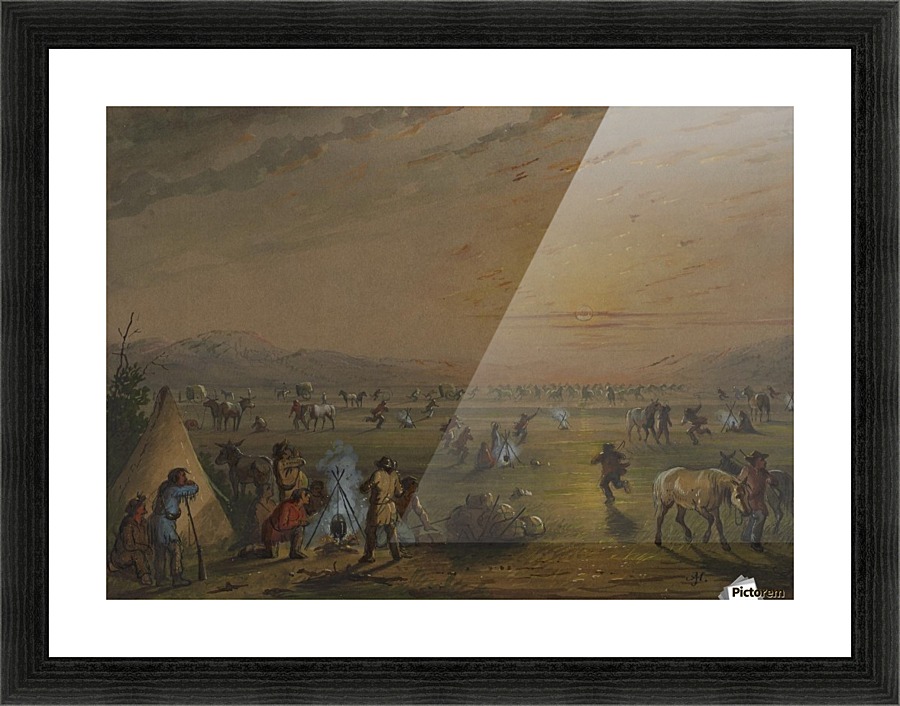 Catching Up Picture Frame print