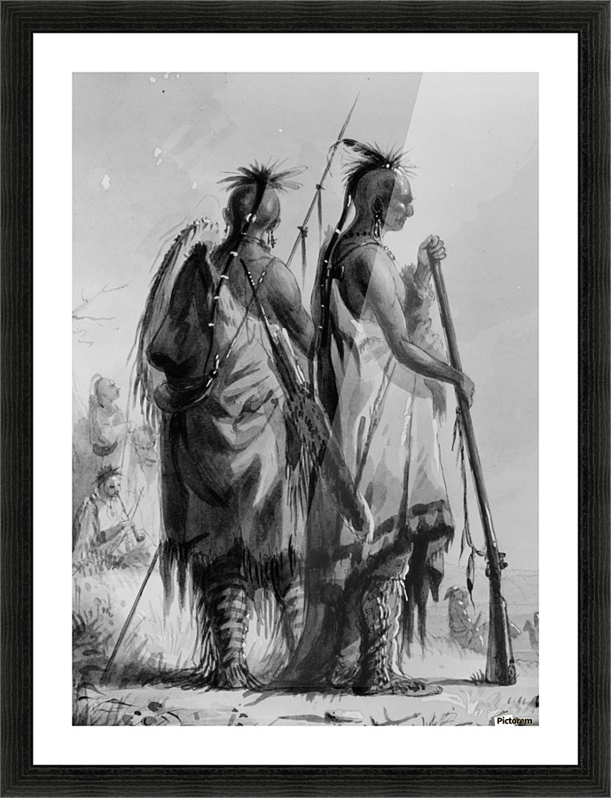Plains Indian Shields Picture Frame print
