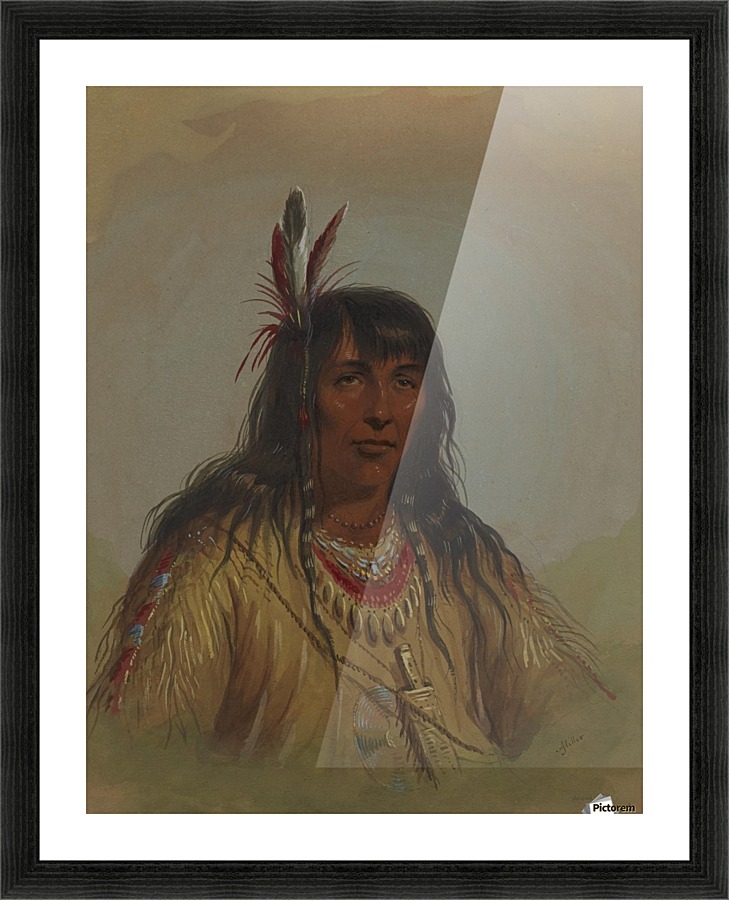 Bannock Indian Picture Frame print
