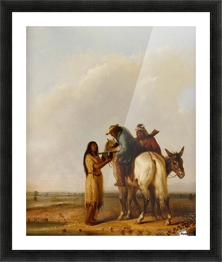 The Thirsty Trapper Picture Frame print