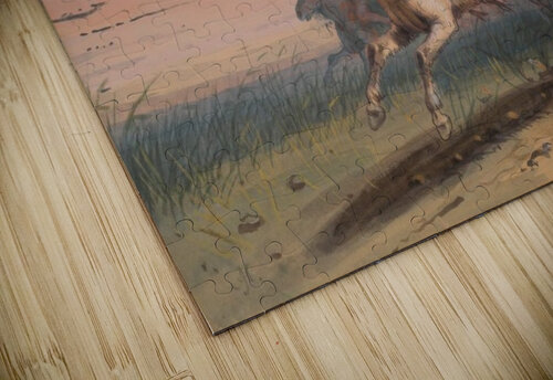 Indian Beating a Retreat Alfred Jacob Miller puzzle