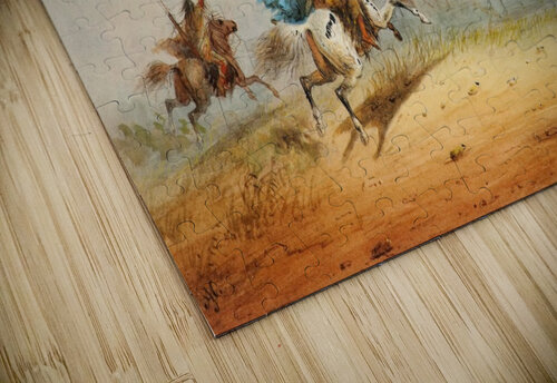 Lassoing Horses Alfred Jacob Miller puzzle