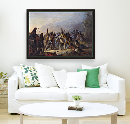 Attack by Crow Indians Reproduction