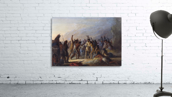 Attack by Crow Indians Wall Preview