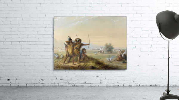 Snake Indians testing bows Wall Preview