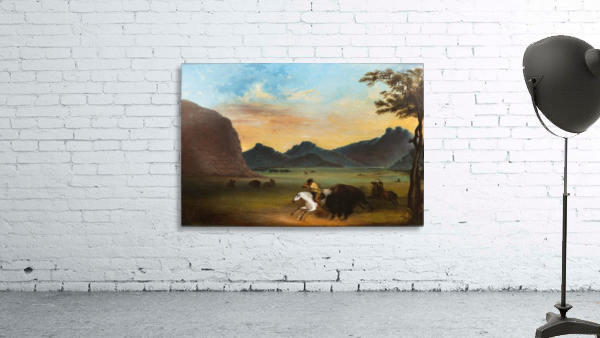 Buffalo Hunt Wall Preview