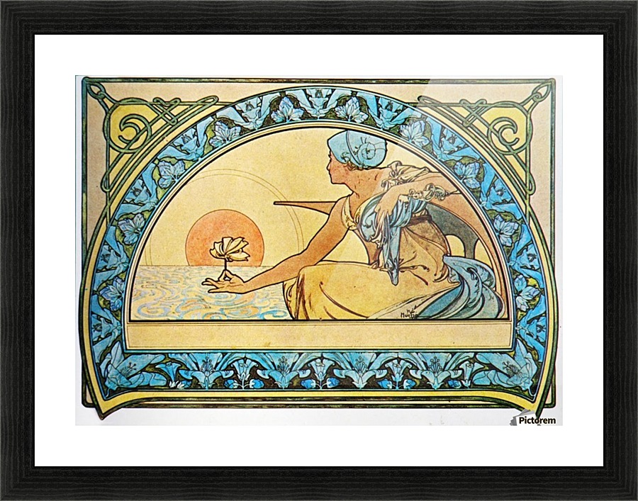 Water Lily Picture Frame print