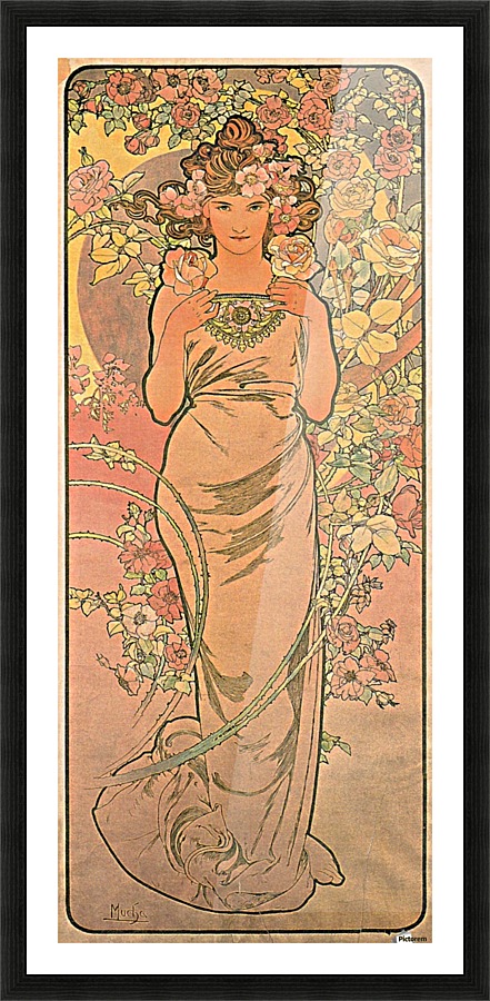 The rose, 1898 Picture Frame print