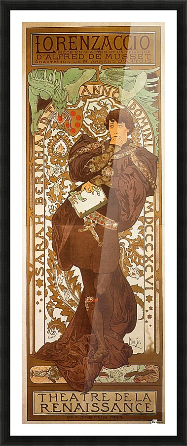 Lorenzaccio, 1896 Picture Frame print