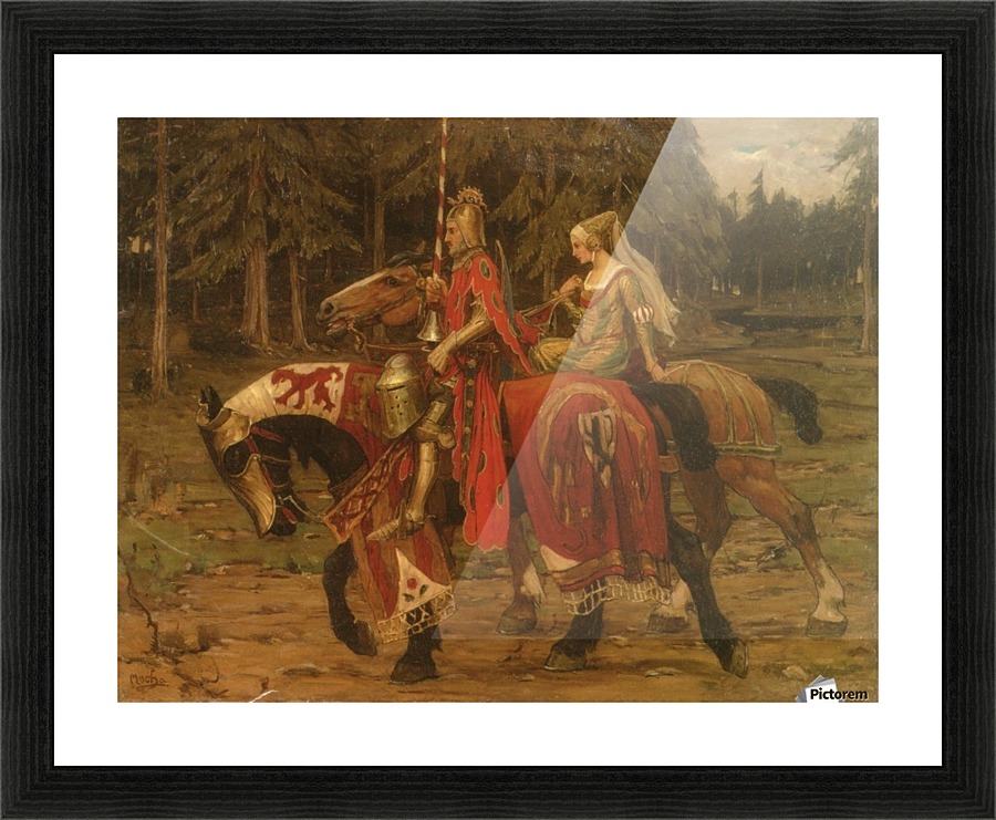 Heraldic Chivalry Picture Frame print