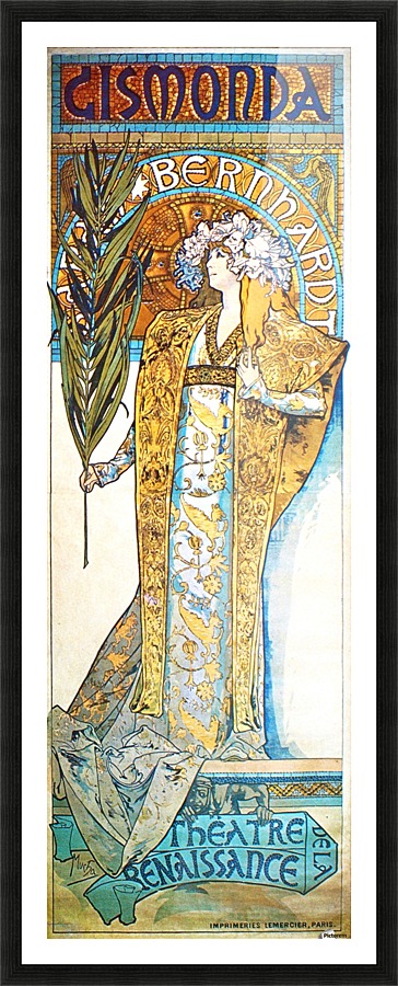 Gismonda Picture Frame print