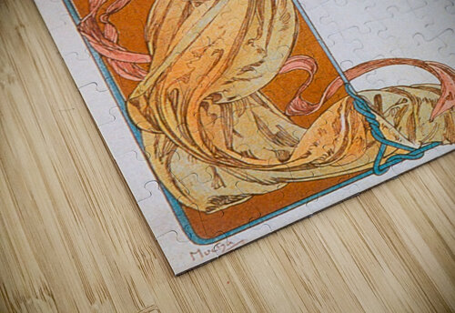 1899 Moet - Chandon menu Alphonse Mucha puzzle
