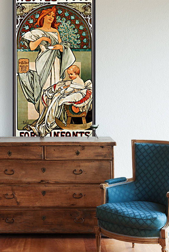 Nestle food for infants by Alphonse Mucha