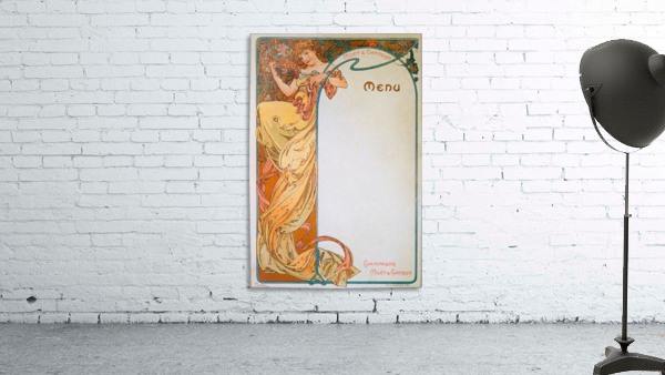 1899 Moet - Chandon menu Wall Preview