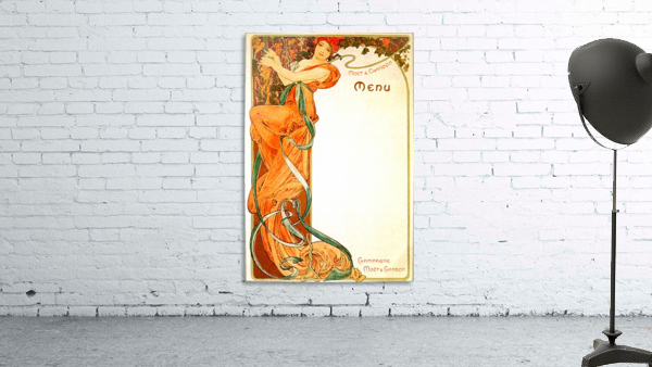 1899 Moet & Chandon menu Wall Preview