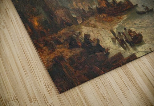 The harbor in the night Andreas Achenbach puzzle