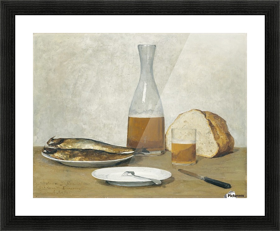 Serving dinner Picture Frame print