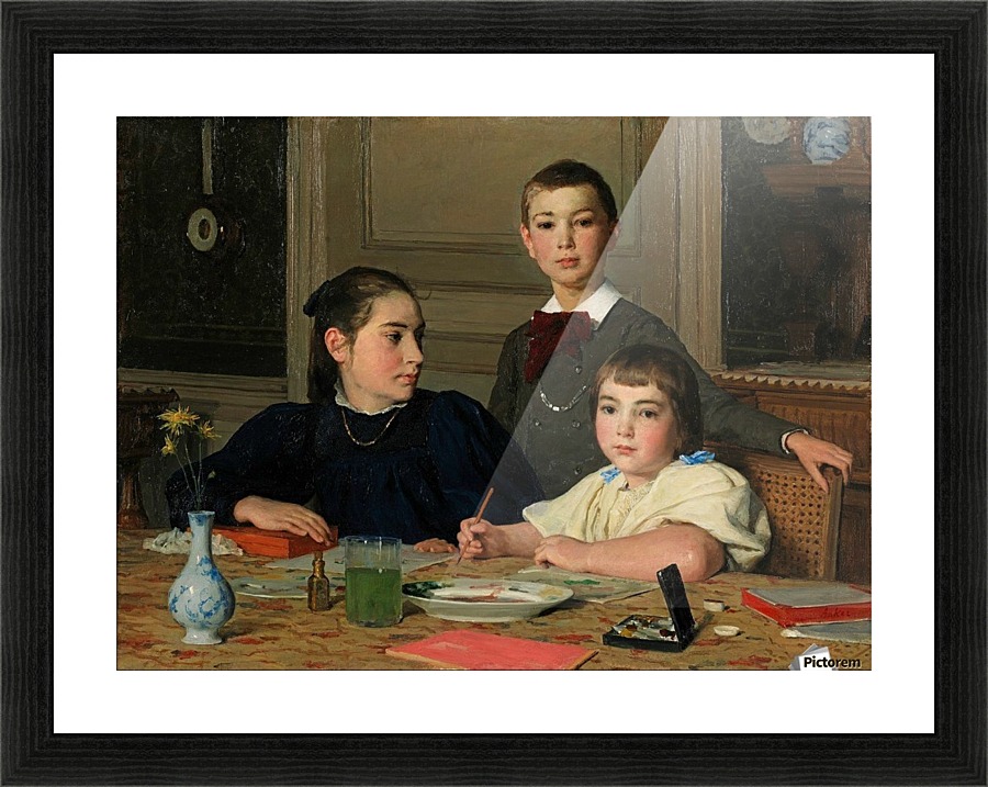 Die Geschwister Zaeslin Picture Frame print