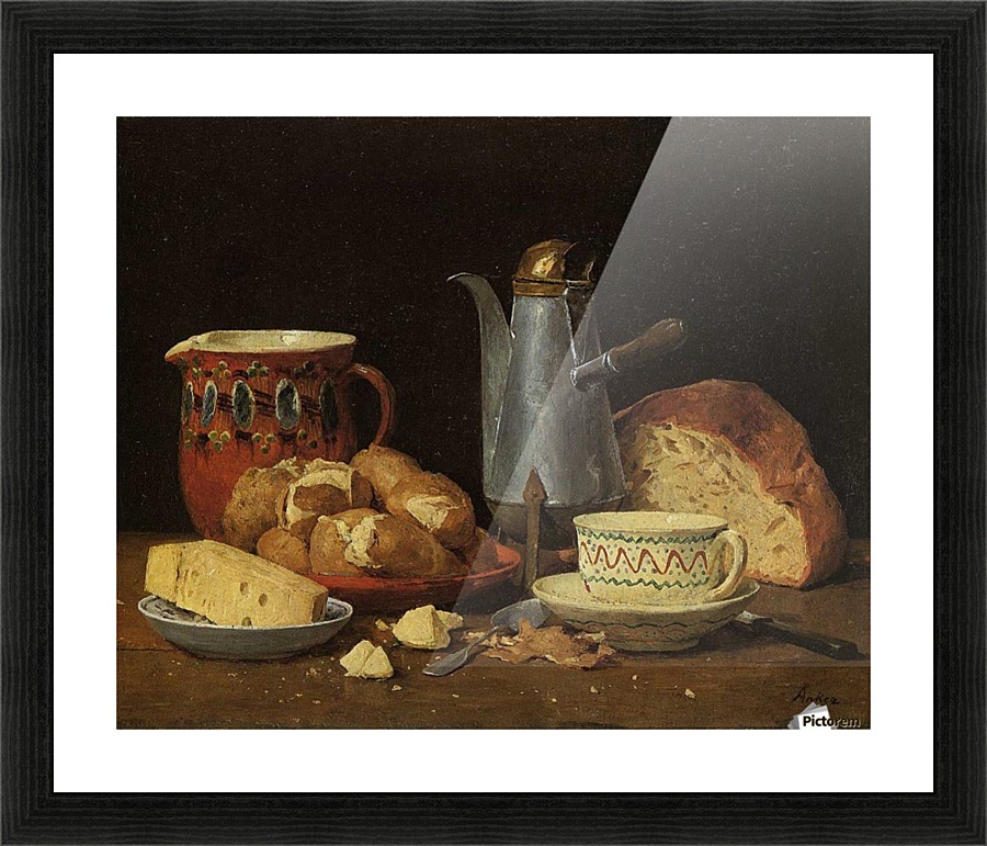 Kaffee Milch Picture Frame print