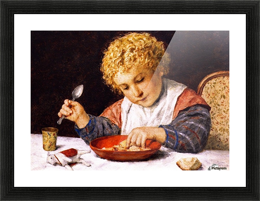 Child at a Table Picture Frame print