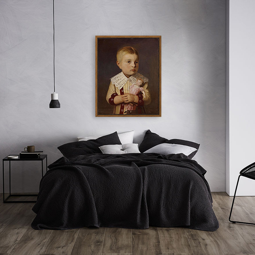 Kind mit Puppe Reproduction
